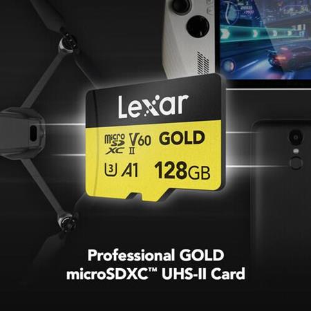Lexar 256GB 280 mb/s Gold Serisi Micro SD Hafıza Kartı
