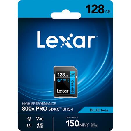 Lexar 128GB 800x PRO UHS-I SDXC Hafıza Kartı (150 MB/s)