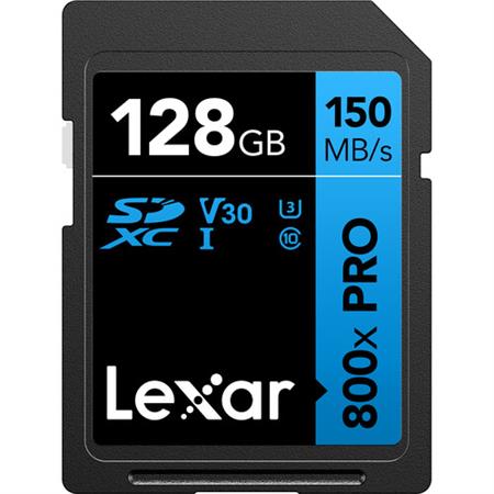 Lexar 128GB 800x PRO UHS-I SDXC Hafıza Kartı (150 MB/s)