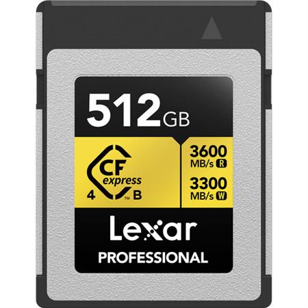 Lexar 512GB Professional GOLD CFexpress 4.0 Type B Hafıza Kartı