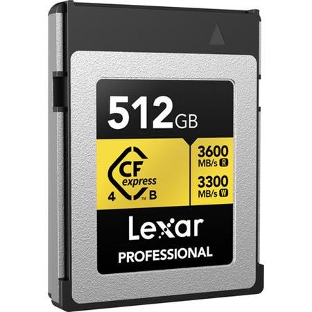 Lexar 512GB Professional GOLD CFexpress 4.0 Type B Hafıza Kartı