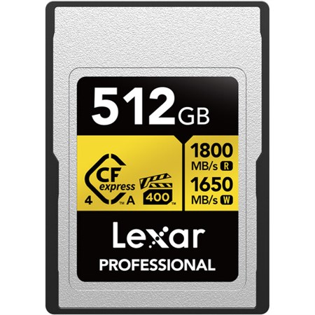 Lexar 512GB Professional GOLD CFexpress 4.0 Type A Hafıza Kartı