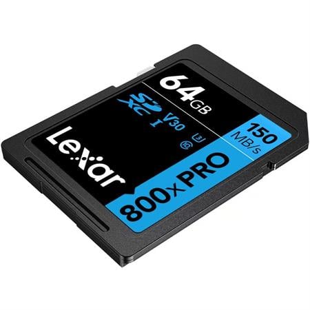 Lexar 64GB 800x PRO UHS-I SDXC Memory Card (150 MB/s)