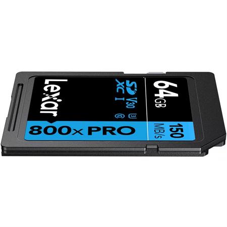 Lexar 64GB 800x PRO UHS-I SDXC Memory Card (150 MB/s)