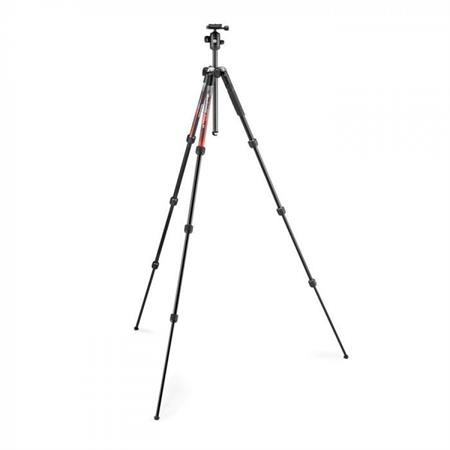 MANFROTTO MKELMII4RD-BH ELEMENT MII ALUMİNUM TRİPOD WİTH BALL HEAD (RED)