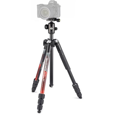 MANFROTTO MKELMII4RD-BH ELEMENT MII ALUMİNUM TRİPOD WİTH BALL HEAD (RED)