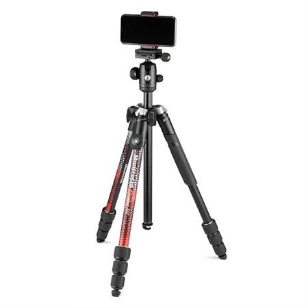 Manfrotto MKELMII4RMB-BH Element MII Kırmızı Tripod + Mobil Bluetooth Remote kit