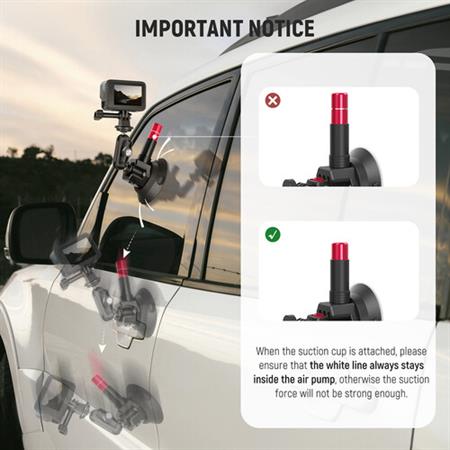 Neewer 3-in-1 Suction Cup Car Mount for Cameras