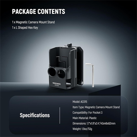 NEEWER AC015 DJI Osmo Pocket 3 İçin Duvar Mıknatıs