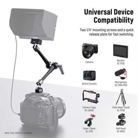 Neewer Adjustable Friction Magic Arm with Quick Release Plate (11