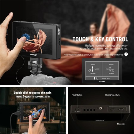 Neewer F500 Pro 5.5 2000 Nits 4K HDMI Dokunmatik Kamera Monitörü