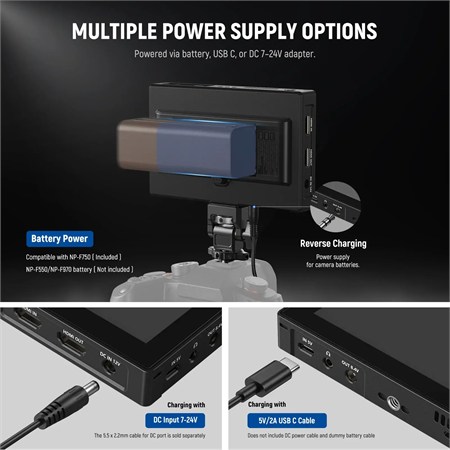 Neewer F500 Pro 5.5 2000 Nits 4K HDMI Dokunmatik Kamera Monitörü