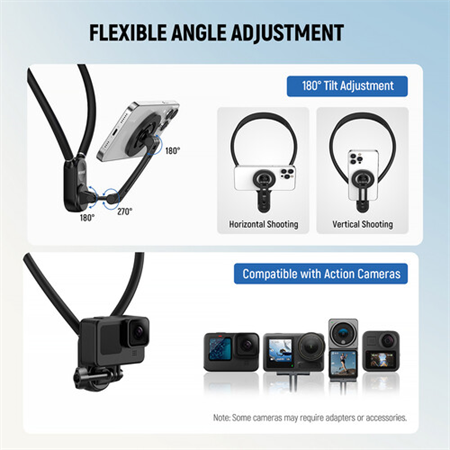 NEEWER GP-16 Manyetik Telefon ve Aksiyon Kamerası Boyun Askısı (Neck Mount Holder)