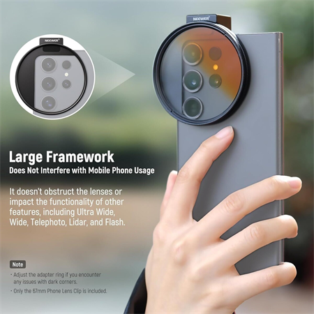 NEEWER LA006 67mm Telefon Filtre Yuvası Klipsi
