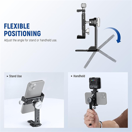 NEEWER PA002 Alüminyum Alaşımlı Döndürülebilir Akıllı Telefon Tripod Adaptörü