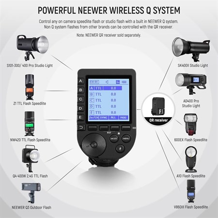 NEEWER QPRO-S Sony Uyumlu TTL Kablosuz Flaş Tetikleyici