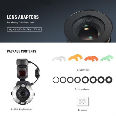Neewer RF1-C Makro Ring Flaş (Canon)