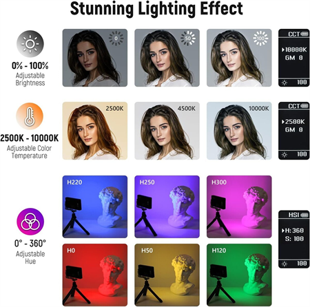 NEEWER SL90 RGB Mini Mobil Video Işığı