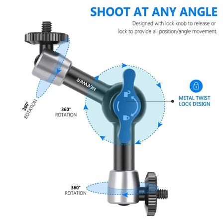 Neewer ST-15 5.9 15cm 1/4 Vidalı Magic Arm