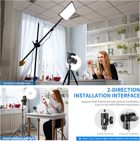 NEEWER ST12 Hızlı Adaptör Dönüştürücü - Işık Standı Uç Adaptörü (2li Paket)