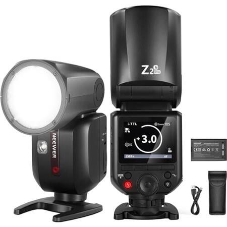 Neewer Z2PRO-C TTL Speedlite Yuvarlak Tepe Flaşı (Nikon)
