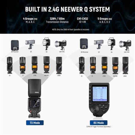 Neewer Z880-C TTL Speedlite Tepe Flaşı (Canon)