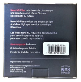 No8 Company 43mm Nano Variable Density ND 2-32 Filtre