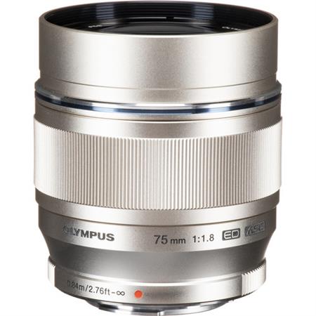 Olympus 75mm f/1.8 MFT Lens (Silver)