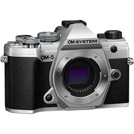  OLYMPUS OM-5 Fotoğraf Makinesi, 45mm f/1.8 Lens, ECG-5 Grip, BLS-50 Batarya