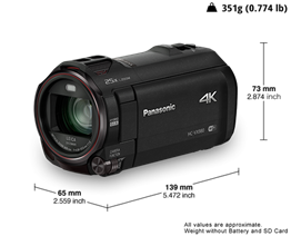 Panasonic HC-VX980EG-K 4K Ultra HD Video Kamera