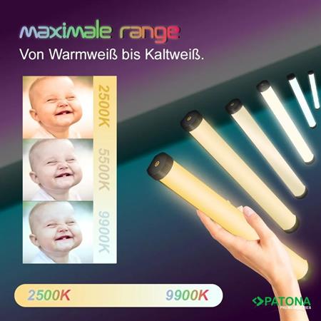 PATONA 4291 PREMIUM LED RGB Tube Photo/Video Light Led Dynamic 21