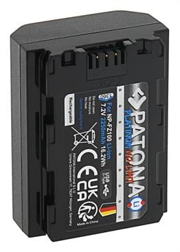 PATONA Platinum Battery  USB-C Input f. Sony NP-FZ100 