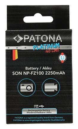 PATONA Platinum Battery  USB-C Input f. Sony NP-FZ100 