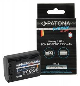 PATONA Platinum Battery  USB-C Input f. Sony NP-FZ100 