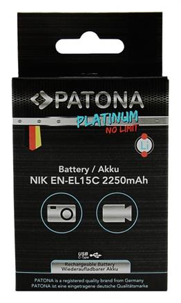 PATONA  Battery  USB-C Nikon  EN-EL15 