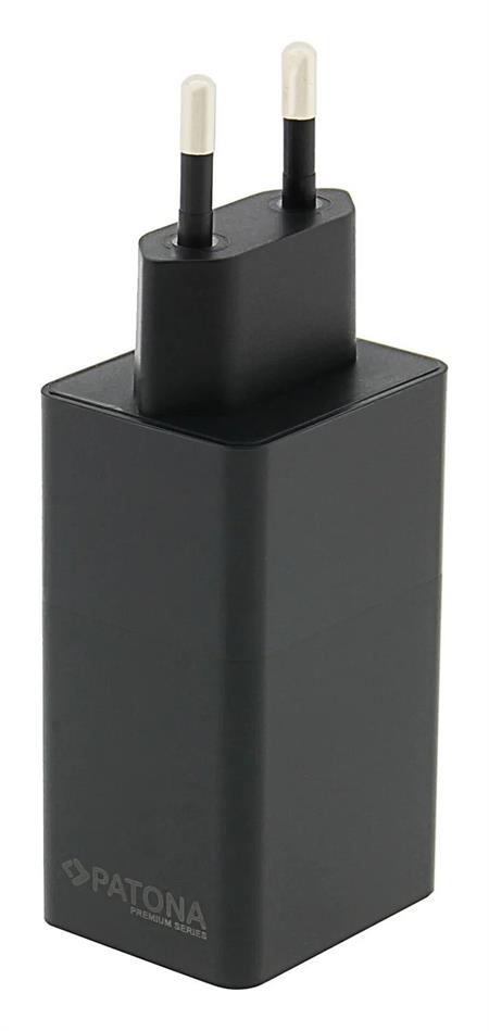 Patona Premium GaN PD65W Şarj Adaptörü - 2xUSB-C 1xUSB-A PD3.0 QC3.0