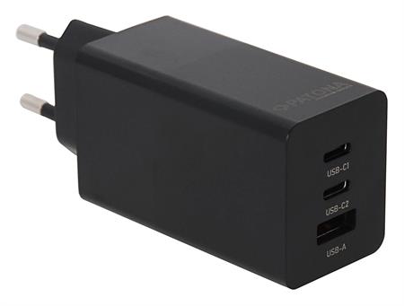 Patona Premium GaN PD65W Şarj Adaptörü - 2xUSB-C 1xUSB-A PD3.0 QC3.0