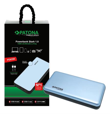 Patona Premium Powerbank Stark 1.0, PD65W, 20.000mAh (9991)