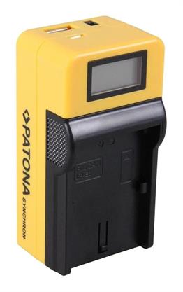 Patona Senkron LCD Ekranlı USB Şarj Cihazı Canon LPE12 İçin