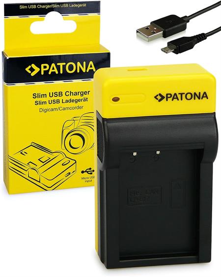 Patona Slim Micro-Usb Charger F. Canon LP-E17 Eos 750D 760D 8000D