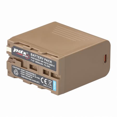 PDX Plus for Sony NP F970 USB-C Batarya