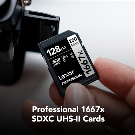 Professional 128GB 1667x SDXC UHS-II SD Hafıza Kartı