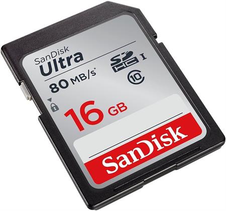 SanDisk 16GB Ultra SDHC UHS-I Class 10 80MB/sn Hafıza Kartı