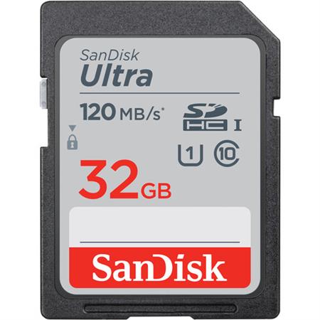 SanDisk 32GB Ultra 120 MB/s UHS-I SDHC Hafıza Kartı