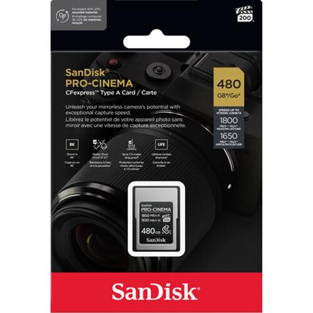 SanDisk 480GB PRO-CINEMA CFexpress Type A Hafıza Kartı