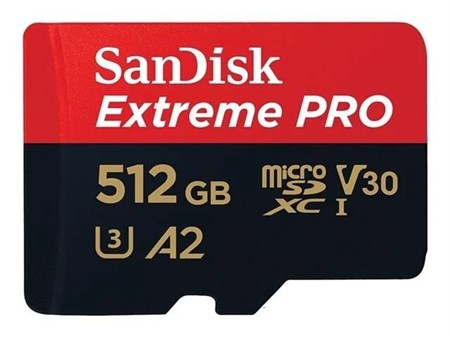 SanDisk 512GB 200MB/s Extreme Pro microSD Hafıza Kartı