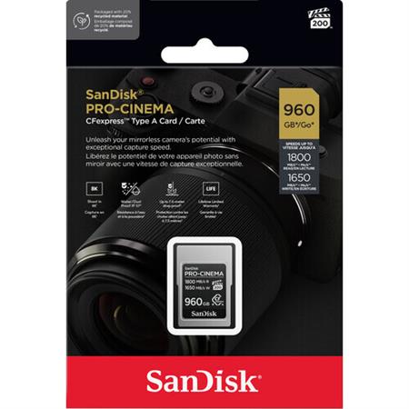 SanDisk 960GB PRO-CINEMA CFexpress Type A Hafıza Kartı