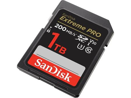 SanDisk Extreme Pro 1TB 200/140MB/s SDXC V30 UHS-I U3 Hafıza Kartı