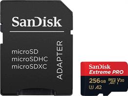 Sandisk Extreme Pro 256GB MicroSDXC 200MB/s Hafıza Kartı