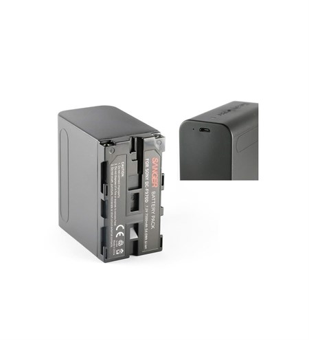 Sanger Np-F970D Göstergeli USB ŞARJLI Batarya